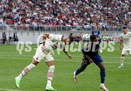 Fussball. Testspiel. Real Madrid gegen AC Milan. Rodrygo Silva, (Real Madrid),  Rade Krunic  (AC Milan). Klagenfurt Woerthersee Stadion, am 8.8.2021.
Foto: Kuess
www.qspictures.net
---
pressefotos, pressefotografie, kuess, qs, qspictures, sport, bild, bilder, bilddatenbank