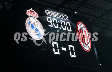 Fussball. Testspiel. Real Madrid gegen AC Milan. Anzeigentafel Klagenfurt Woerthersee Stadion, am 8.8.2021.
Foto: Kuess
www.qspictures.net
---
pressefotos, pressefotografie, kuess, qs, qspictures, sport, bild, bilder, bilddatenbank