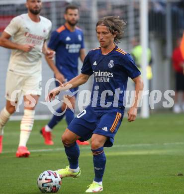 Fussball. Testspiel. Real Madrid gegen AC Milan. Luka Modric (Real Madrid). Klagenfurt Woerthersee Stadion, am 8.8.2021.
Foto: Kuess
www.qspictures.net
---
pressefotos, pressefotografie, kuess, qs, qspictures, sport, bild, bilder, bilddatenbank