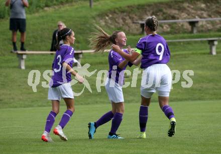 Frauenfussball. Kaerntner Frauen Liga. SK Austria Klagenfurt gegen SG ATUS Ferlach/DSG Ferlach. Torjubel   (Klagenfurt). Koettmannsdorf, am 8.8.2021.
Foto: Kuess
www.qspictures.net
---
pressefotos, pressefotografie, kuess, qs, qspictures, sport, bild, bilder, bilddatenbank