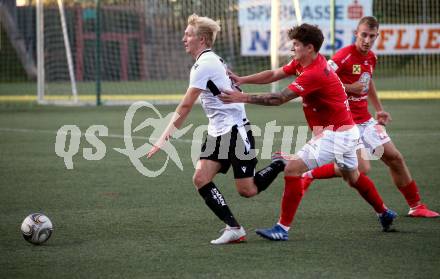 Fussball Regionalliga. SV Spittal gegen Gurten.  Philipp Alexander Gabriel Clementschitsch (Spittal), Dominic Bauer (Gurten). Spittal, 6.8.2021.
Fotos: Kuess
---
pressefotos, pressefotografie, kuess, qs, qspictures, sport, bild, bilder, bilddatenbank