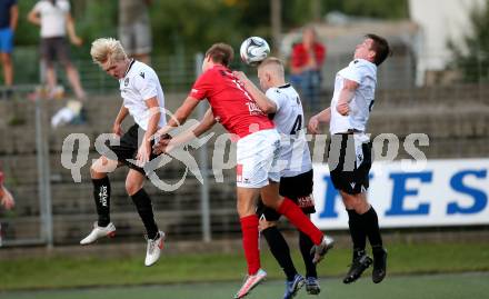 Fussball Regionalliga. SV Spittal gegen Gurten. Philipp Alexander Gabriel Clementschitsch, Adnan Hajdarevic, Florian Pingist (Spittal),  Fabian Wimmleitner (Gurten). Spittal, 6.8.2021.
Fotos: Kuess
---
pressefotos, pressefotografie, kuess, qs, qspictures, sport, bild, bilder, bilddatenbank