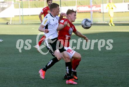 Fussball Regionalliga. SV Spittal gegen Gurten. Maximilian Fillafer (Spittal),  Bernhard Oehlboeck (Gurten). Spittal, 6.8.2021.
Fotos: Kuess
---
pressefotos, pressefotografie, kuess, qs, qspictures, sport, bild, bilder, bilddatenbank