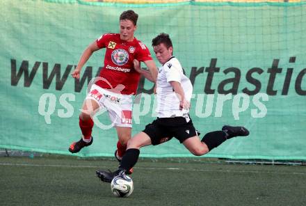 Fussball Regionalliga. SV Spittal gegen Gurten. Florian Pingist (Spittal), Bernhard Oehlboeck  (Gurten). Spittal, 6.8.2021.
Fotos: Kuess
---
pressefotos, pressefotografie, kuess, qs, qspictures, sport, bild, bilder, bilddatenbank