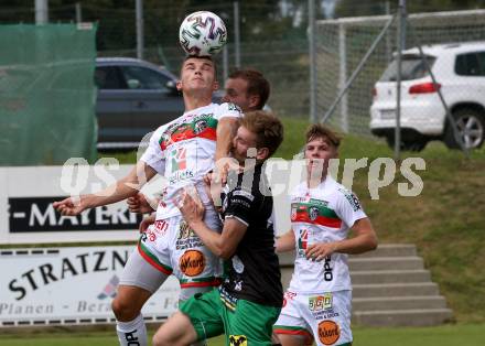 Fussball Regionalliga. WAC Amateure gegen FC Gleisdorf 09. Adis Jasic (WAC),   Rene Radl, Joerg Wagnes  (Gleisdorf). St. Andrae, am 14.8.2021.
Foto: Kuess
---
pressefotos, pressefotografie, kuess, qs, qspictures, sport, bild, bilder, bilddatenbank