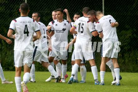 Fussball 1. KLasse C. St. Urban gegen St. Veit. Torjubel  (St. Veit). St. Urban, am 15.8.2021.
Foto: Kuess
---
pressefotos, pressefotografie, kuess, qs, qspictures, sport, bild, bilder, bilddatenbank