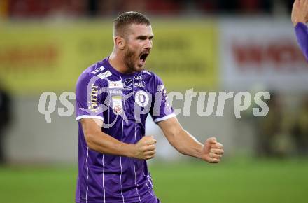 Fussball. Bundesliga. SK Austria Klagenfurt gegen WSG Tirol. Jubel    Turgay Gemicibasi, (Klagenfurt). Klagenfurt, am 28.8.2021.
Foto: Kuess
---
pressefotos, pressefotografie, kuess, qs, qspictures, sport, bild, bilder, bilddatenbank