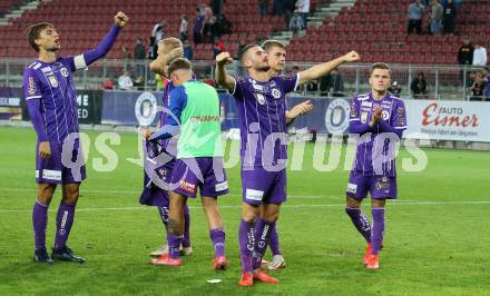 Fussball. Bundesliga. SK Austria Klagenfurt gegen WSG Tirol.  Jubel (Klagenfurt). Klagenfurt, am 28.8.2021.
Foto: Kuess
www.qspictures.net
---
pressefotos, pressefotografie, kuess, qs, qspictures, sport, bild, bilder, bilddatenbank