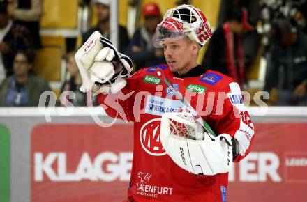 EBEL. Eishockey Bundesliga. KAC gegen	spusu Vienna Capitals. Sebastian Dahm (KAC). Klagenfurt, am 17.9.2021.
Foto: Kuess
www.qspictures.net

---
pressefotos, pressefotografie, kuess, qs, qspictures, sport, bild, bilder, bilddatenbank