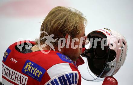 EBEL. Eishockey Bundesliga. KAC gegen	HC TIWAG Innsbruck. Johannes Bischofberger (KAC). Klagenfurt, am 18.9.2021.
Foto: Kuess
www.qspictures.net

---
pressefotos, pressefotografie, kuess, qs, qspictures, sport, bild, bilder, bilddatenbank