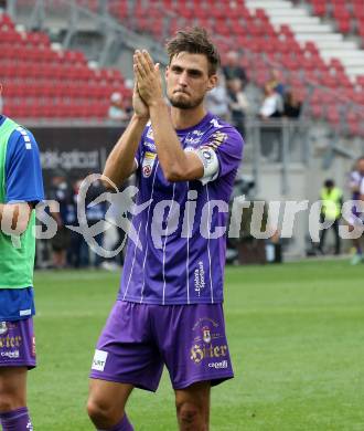 Fussball. Bundesliga. SK Austria Klagenfurt gegen  LASK. Thorsten Mahrer  (Klagenfurt). Klagenfurt, am 19.9.2021.
Foto: Kuess
www.qspictures.net
---
pressefotos, pressefotografie, kuess, qs, qspictures, sport, bild, bilder, bilddatenbank