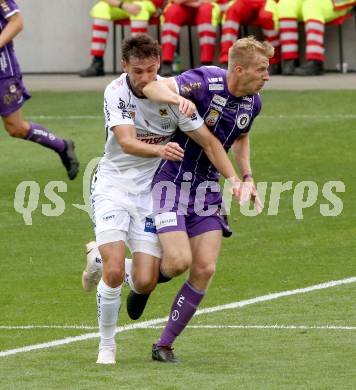 Fussball. Bundesliga. SK Austria Klagenfurt gegen  LASK. Christopher Cvetko,  (Klagenfurt),Husein Balic   (LASK). Klagenfurt, am 19.9.2021.
Foto: Kuess
www.qspictures.net
---
pressefotos, pressefotografie, kuess, qs, qspictures, sport, bild, bilder, bilddatenbank