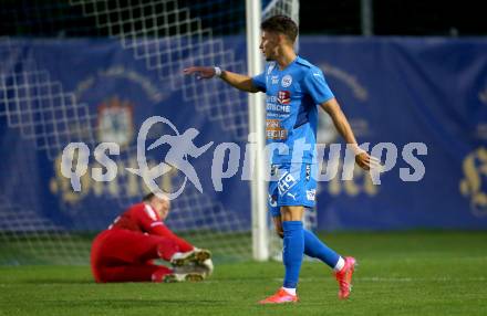 Fussball OEFB Cup. Treibach gegen FAC Wien.  Torjubel  Slobodan Mihajlovic (FAC). Treibach, am 21.9.2021.
Foto: Kuess
---
pressefotos, pressefotografie, kuess, qs, qspictures, sport, bild, bilder, bilddatenbank