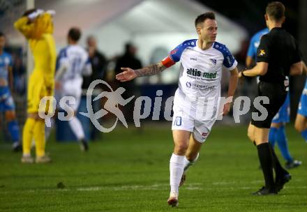 Fussball OEFB Cup. Treibach gegen FAC Wien. Torjubel  Kevin Vaschauner  (Treibach). Treibach, am 21.9.2021.
Foto: Kuess
---
pressefotos, pressefotografie, kuess, qs, qspictures, sport, bild, bilder, bilddatenbank