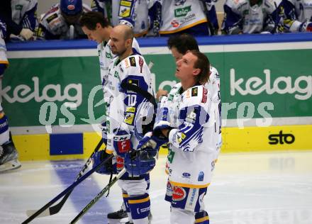 EBEL. Eishockey Bundesliga. VSV gegen HC Pustertal Woelfe.  Flemming Brett, Lindner Philipp (VSV). Villach, am 24.9.2021.
Foto: Kuess
www.qspictures.net
---
pressefotos, pressefotografie, kuess, qs, qspictures, sport, bild, bilder, bilddatenbank