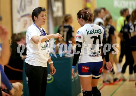 Handball. Bundesliga. Frauen.  	SC witasek Ferlach/Feldkirchen gegen roomz JAGS WV.   Trainerin Iva Kanjugovic (Ferlach).. Ferlach, 25.9.2021.
Foto: Kuess
---
pressefotos, pressefotografie, kuess, qs, qspictures, sport, bild, bilder, bilddatenbank