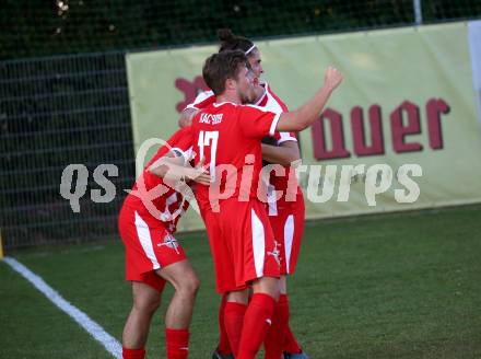 Fussball. Kaerntner Liga. KAC 1909 gegen Feldkirchen SV.  Torjubel Danijel Jovic (KAC). Klagenfurt, am 25.9.2021.
Foto: Kuess
www.qspictures.net
---
pressefotos, pressefotografie, kuess, qs, qspictures, sport, bild, bilder, bilddatenbank