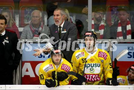 EBEL. Eishockey Bundesliga. KAC gegen	spusu Vienna Capitals. Trainer Dave Barr  (Vienna Capitals). Klagenfurt, am 1.10.2021.
Foto: Kuess
www.qspictures.net

---
pressefotos, pressefotografie, kuess, qs, qspictures, sport, bild, bilder, bilddatenbank