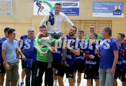 Handball. SC Kelag Ferlach gegen Sparkasse Schwaz Handball Tirol.   Verabschiedung Izudin Mujanovic. Ferlach, am 25.9.2021. 
Foto: Kuess
---
pressefotos, pressefotografie, kuess, qs, qspictures, sport, bild, bilder, bilddatenbank