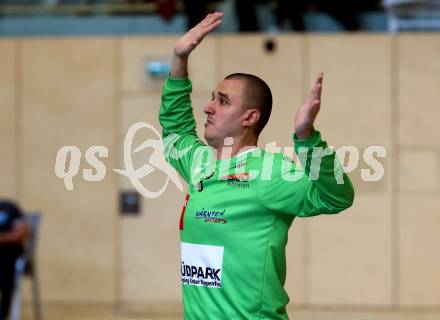 Handball. SC Kelag Ferlach gegen Sparkasse Schwaz Handball Tirol.   Vladimir Gosic (Ferlach). Ferlach, am 25.9.2021. 
Foto: Kuess
---
pressefotos, pressefotografie, kuess, qs, qspictures, sport, bild, bilder, bilddatenbank