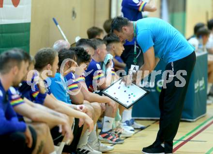 Handball. SC Kelag Ferlach gegen Sparkasse Schwaz Handball Tirol.   Trainer Miro Barisic (Ferlach). Ferlach, am 25.9.2021. 
Foto: Kuess
---
pressefotos, pressefotografie, kuess, qs, qspictures, sport, bild, bilder, bilddatenbank