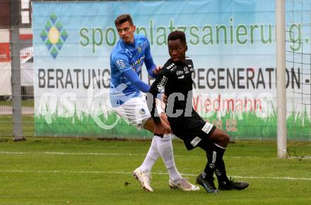 Fussball Testspiel. SK Austria Klagenfurt gegen NK Bravo (SLO).   Gloire Amanda (Klagenfurt). Sportpark Fischl. Klagenfurt, am 8.10.2021.
Foto: Kuess
---
pressefotos, pressefotografie, kuess, qs, qspictures, sport, bild, bilder, bilddatenbank