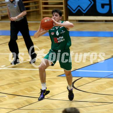 Basketball Zweite Liga 2021/2022. Grunddurchgang 1. Runde.  Woerthersee Piraten gegen Future Team Steiermark. Elias Podany  (Steiermark). Klagenfurt, am 10.10.2021.
Foto: Kuess
www.qspictures.net

---
pressefotos, pressefotografie, kuess, qs, qspictures, sport, bild, bilder, bilddatenbank