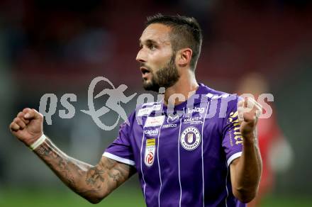 Fussball. Bundesliga. SK Austria Klagenfurt gegen  SK Rapid.  Jubel Markus Pink (Klagenfurt). Klagenfurt, am 16.10.2021.
Foto: Kuess
www.qspictures.net
---
pressefotos, pressefotografie, kuess, qs, qspictures, sport, bild, bilder, bilddatenbank