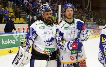 EBEL. Eishockey Bundesliga. VSV gegen Moser Medical Graz99ers. Andreas Bernard, Kevin Moderer  (VSV). Villach, am 17.10.2021.
Foto: Kuess
www.qspictures.net
---
pressefotos, pressefotografie, kuess, qs, qspictures, sport, bild, bilder, bilddatenbank