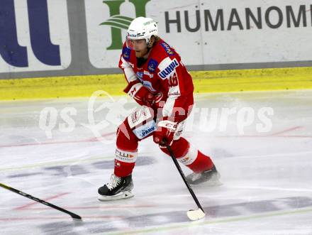 EBEL. Eishockey Bundesliga. KAC gegen	HCB Suedtirol Alperia. Johannes Bischofberger (KAC). Klagenfurt, am 22.10.2021.
Foto: Kuess
www.qspictures.net

---
pressefotos, pressefotografie, kuess, qs, qspictures, sport, bild, bilder, bilddatenbank