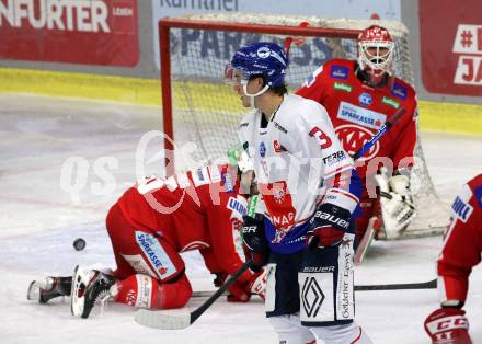 EBEL. Eishockey Bundesliga. KAC gegen	HC TWK Innsbruck. Torjubel Alex Dostie   (Innsbruck). Klagenfurt, am 29.10.2021.
Foto: Kuess
www.qspictures.net

---
pressefotos, pressefotografie, kuess, qs, qspictures, sport, bild, bilder, bilddatenbank