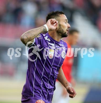 Fussball. Bundesliga. SK Austria Klagenfurt gegen  FC Flyeralarm Admira.   Torjubel Markus Pink (Klagenfurt). Klagenfurt, am 30.10.2021.
Foto: Kuess
www.qspictures.net
---
pressefotos, pressefotografie, kuess, qs, qspictures, sport, bild, bilder, bilddatenbank