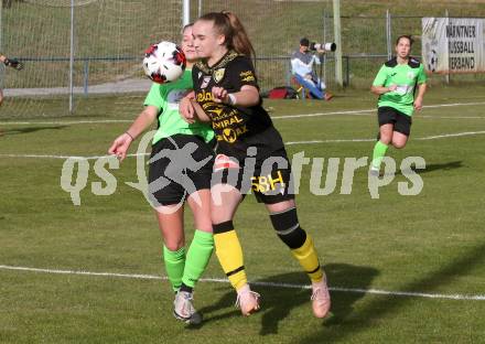 Fussball. 2. Frauenbundesliga. Carinthians LIWOdruck Hornets gegen FC Altera Porta. Selina Tamara Selinger  (Carinthians),  Pia Steiner (Altera Porta). Feistritz/Drau, 31.10.2021.
Foto: Kuess
---
pressefotos, pressefotografie, kuess, qs, qspictures, sport, bild, bilder, bilddatenbank