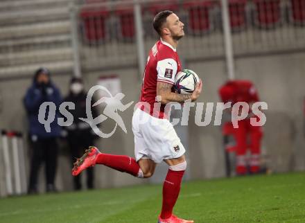 Fussball. FIFA. WM Qualifikationsspiel. European Qualifiers. Oesterreich gegen Israel. Marko Arnautovic  (Oesterreich). Klagenfurt, Woerthersee Stadion, 12.11.2021.
Foto: Kuess
---
pressefotos, pressefotografie, kuess, qs, qspictures, sport, bild, bilder, bilddatenbank