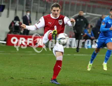 Fussball. FIFA. WM Qualifikationsspiel. European Qualifiers. Oesterreich gegen Israel. Marcel Sabitzer  (Oesterreich). Klagenfurt, Woerthersee Stadion, 12.11.2021.
Foto: Kuess
www.qspictures.net
---
pressefotos, pressefotografie, kuess, qs, qspictures, sport, bild, bilder, bilddatenbank