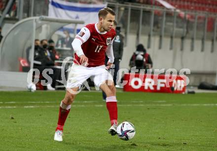 Fussball. FIFA. WM Qualifikationsspiel. European Qualifiers. Oesterreich gegen Israel. Louis Schaub  (Oesterreich). Klagenfurt, Woerthersee Stadion, 12.11.2021.
Foto: Kuess
www.qspictures.net
---
pressefotos, pressefotografie, kuess, qs, qspictures, sport, bild, bilder, bilddatenbank