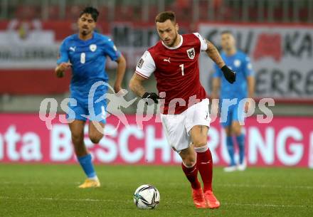 Fussball. FIFA. WM Qualifikationsspiel. European Qualifiers. Oesterreich gegen Israel.  Marko Arnautovic (Oesterreich). Klagenfurt, Woerthersee Stadion, 12.11.2021.
Foto: Kuess
www.qspictures.net
---
pressefotos, pressefotografie, kuess, qs, qspictures, sport, bild, bilder, bilddatenbank