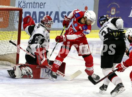 EBEL. Eishockey Bundesliga. KAC gegen	Tesla Orli Znojmo. 98, 74, TM Obersteiner Daniel (KAC),  Younan Ulf Alexander,	Kantor Pavel (Znojmo). Klagenfurt, am 21.11.2021.
Foto: Kuess
www.qspictures.net

---
pressefotos, pressefotografie, kuess, qs, qspictures, sport, bild, bilder, bilddatenbank