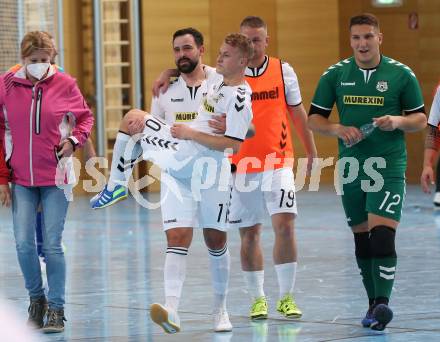 Futsal Meisterschaft (1.OEFL - B). Klagenfurt gegen Wiener Neustadt 1. FC Murexin Allstars. Skoric Irnes, Muharemovic Alen  (Wr. Neustadt). Klagenfurt, 20.11.2021.
Foto: Kuess
www.qspictures.net
---
pressefotos, pressefotografie, kuess, qs, qspictures, sport, bild, bilder, bilddatenbank