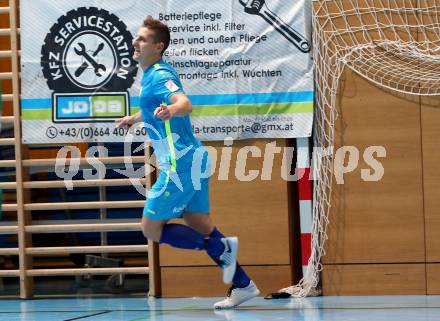 Futsal Meisterschaft (1.OEFL - B). Klagenfurt gegen Wiener Neustadt 1. FC Murexin Allstars. Torjubel  Matic Robert  (Klagenfurt). Klagenfurt, 20.11.2021.
Foto: Kuess
www.qspictures.net
---
pressefotos, pressefotografie, kuess, qs, qspictures, sport, bild, bilder, bilddatenbank