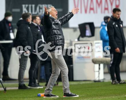 Fussball. Bundesliga. SK Austria Klagenfurt gegen  FC Red Bull Salzburg.   Trainer Peter Pacult (Klagenfurt). Klagenfurt, am 27.11.2021.
Foto: Kuess
www.qspictures.net
---
pressefotos, pressefotografie, kuess, qs, qspictures, sport, bild, bilder, bilddatenbank