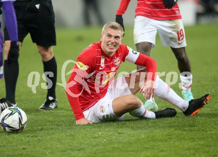 Fussball. Bundesliga. SK Austria Klagenfurt gegen  FC Red Bull Salzburg.   Rasmus Nissen Kristensen (Salzburg ). Klagenfurt, am 27.11.2021.
Foto: Kuess
www.qspictures.net
---
pressefotos, pressefotografie, kuess, qs, qspictures, sport, bild, bilder, bilddatenbank