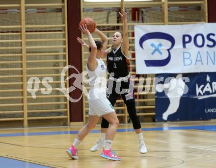 Basketball. Damen Basketball Austria Cup 2021/2022.  KOS Celovec Damen gegen Vienna United Post SV. Patricia Pauer  (KOS), Marie Ulshoefer (Vienna). Klagenfurt, am 27.11.2021.
www.qspictures.net
Foto: Kuess
www.qspictures.net
---
pressefotos, pressefotografie, kuess, qs, qspictures, sport, bild, bilder, bilddatenbank