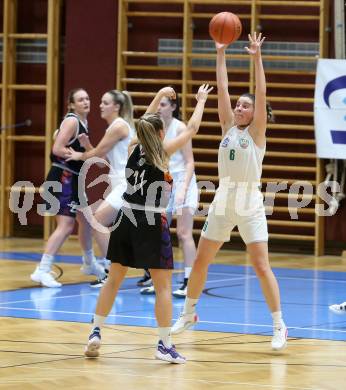 Basketball. Damen Basketball Austria Cup 2021/2022.  KOS Celovec Damen gegen Vienna United Post SV.  Alina Seher (KOS), Marie-Christine Loderer (Vienna). Klagenfurt, am 27.11.2021.
www.qspictures.net
Foto: Kuess
www.qspictures.net
---
pressefotos, pressefotografie, kuess, qs, qspictures, sport, bild, bilder, bilddatenbank