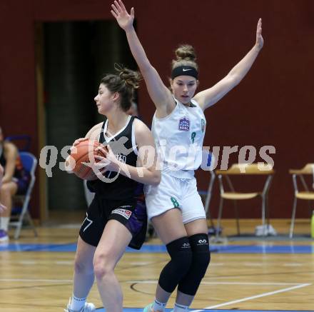 Basketball. Damen Basketball Austria Cup 2021/2022.  KOS Celovec Damen gegen Vienna United Post SV. Antonia Ronacher  (KOS), Valentina Mraulak (Vienna). Klagenfurt, am 27.11.2021.
www.qspictures.net
Foto: Kuess
www.qspictures.net
---
pressefotos, pressefotografie, kuess, qs, qspictures, sport, bild, bilder, bilddatenbank