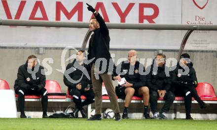 Fussball. Bundesliga. SK Austria Klagenfurt gegen  FC Red Bull Salzburg.   Trainer Matthias Jaissle (Salzburg ). Klagenfurt, am 27.11.2021.
Foto: Kuess
www.qspictures.net
---
pressefotos, pressefotografie, kuess, qs, qspictures, sport, bild, bilder, bilddatenbank