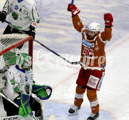 EBEL. Eishockey Bundesliga. KAC gegen	HK SZ Olimpija. Torjubel Thomas Koch (KAC). Klagenfurt, am 7.12.2021.
Foto: Kuess
www.qspictures.net

---
pressefotos, pressefotografie, kuess, qs, qspictures, sport, bild, bilder, bilddatenbank