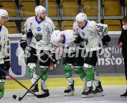 EBEL. Eishockey Bundesliga. KAC gegen	HK SZ Olimpija. Miha Zajc, Luka Kalan, Tadej Cimzar  (Olimpija). Klagenfurt, am 7.12.2021.
Foto: Kuess
www.qspictures.net

---
pressefotos, pressefotografie, kuess, qs, qspictures, sport, bild, bilder, bilddatenbank