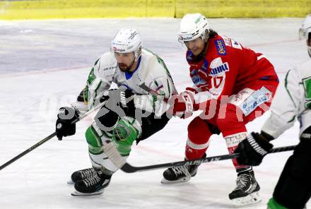 EBEL. Eishockey Bundesliga. KAC gegen	HK SZ Olimpija. Manuel Ganahl, (KAC),  Aleksandar Magovac  (Olimpija). Klagenfurt, am 17.12.2021.
Foto: Kuess
www.qspictures.net

---
pressefotos, pressefotografie, kuess, qs, qspictures, sport, bild, bilder, bilddatenbank