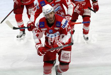 EBEL. Eishockey Bundesliga. KAC gegen	Moser Medical Graz99ers. Ticar Rok (KAC). Klagenfurt, am 19.12.2021.
Foto: Kuess
www.qspictures.net

---
pressefotos, pressefotografie, kuess, qs, qspictures, sport, bild, bilder, bilddatenbank